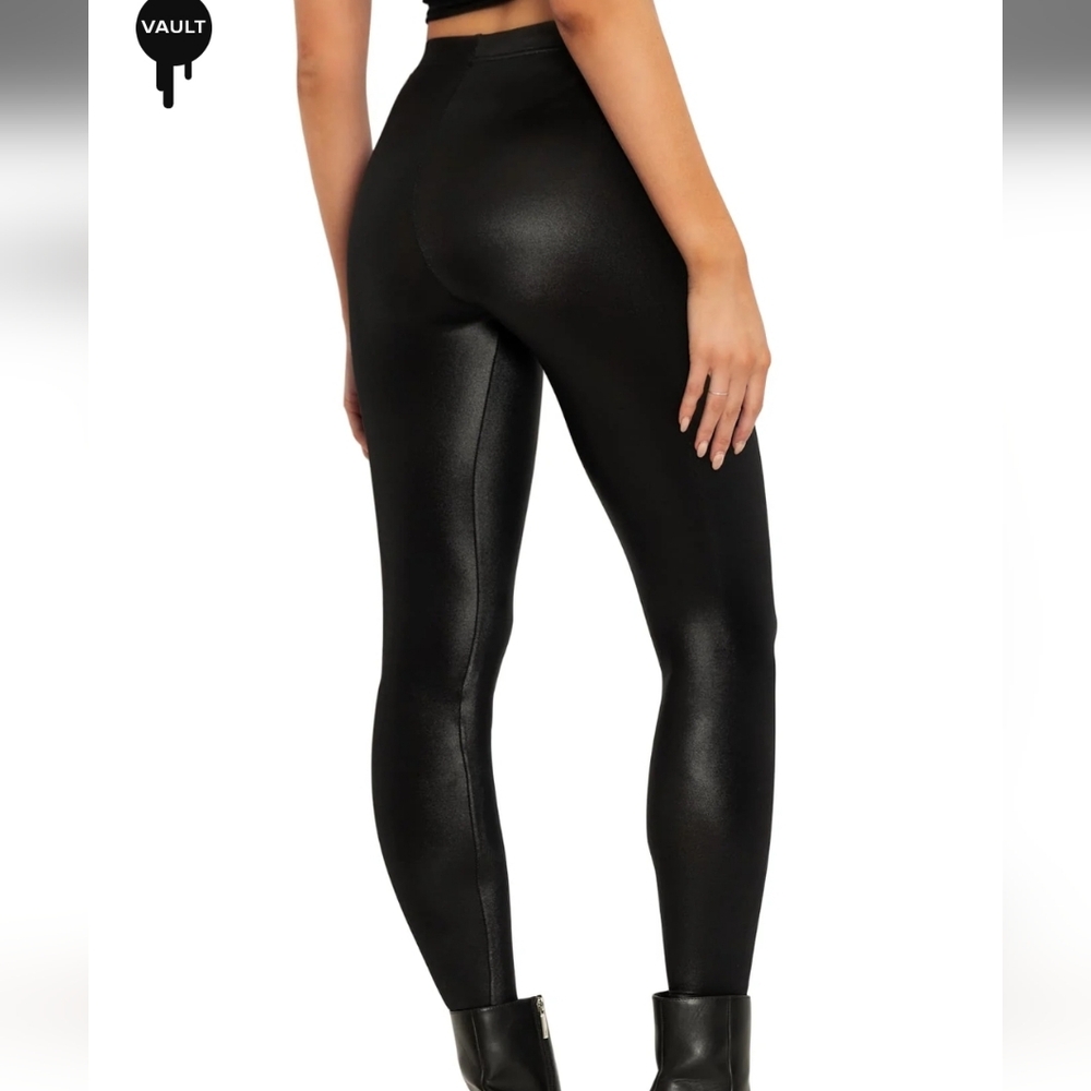 Blackmilk Wet Look Leggings Shiny M Women's Black Goth Whimsigoth